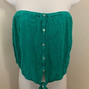 AEO turquoise green tube top